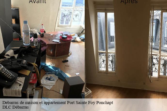 Debarras de maison et appartement  port-sainte-foy-ponchapt-33220 DLC Débarras